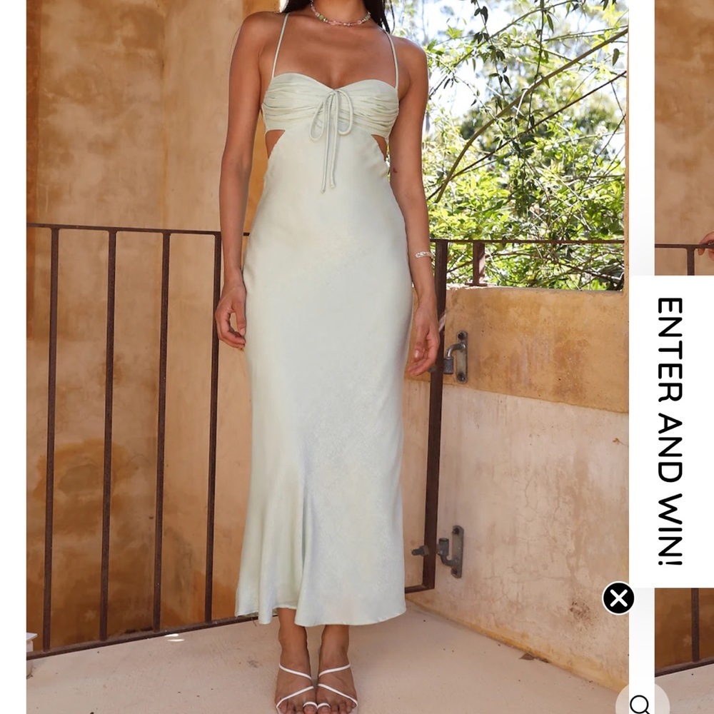 Fortunate One Green Maxi Dress